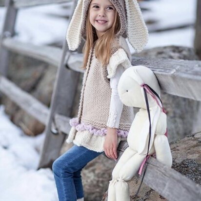 Bunny hooded vest