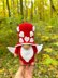 Gnome red Valentine with wings