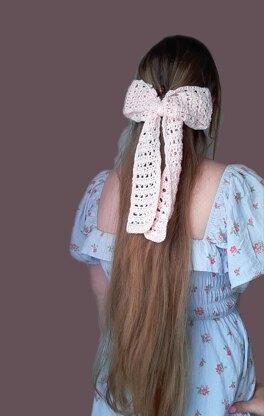 Crochet Delicate Hair Bow Pattern