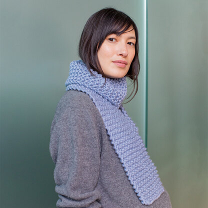 Lia Scarf - Beginners Knitting Pattern in MillaMia Naturally Soft Super Chunky