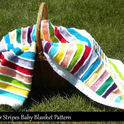 Summer Stripes Baby Blanket