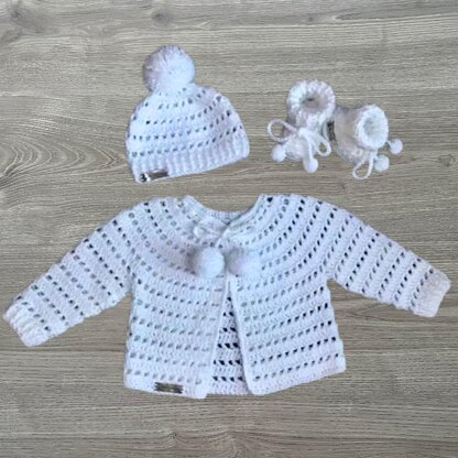 Lucy Baby Cardigan Set