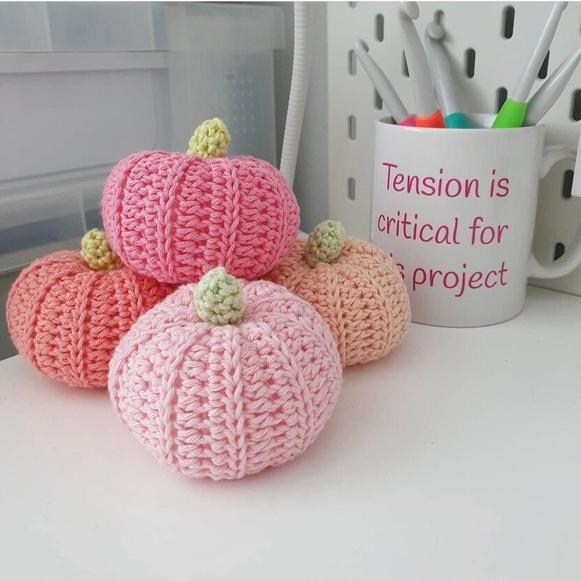 crochet pumpkins multiple colors