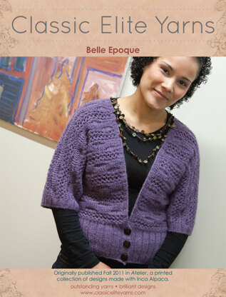 Belle Epoque Cardigan in Classic Elite Yarns Inca Alpaca - Downloadable PDF
