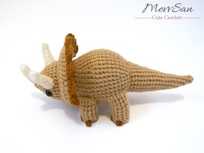 Amigurumi Triceratops Dinosaur