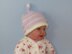 Baby Beehive Topknot Roll Brim Beanie Hat