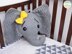 Josefina and Jeffery Knit Elephant Pillow