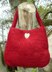 Lady in Red Felted Evening Bag