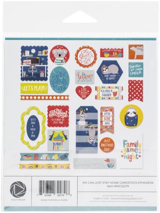 Photoplay Paper We Can Just Stay Home Ephemera Cardstock Die-Cuts - 630362