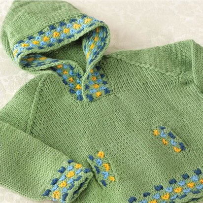 274 Candy Spot Child's Hoodie - Sweater Knitting Pattern for Kids in Valley Yarns Northampton 