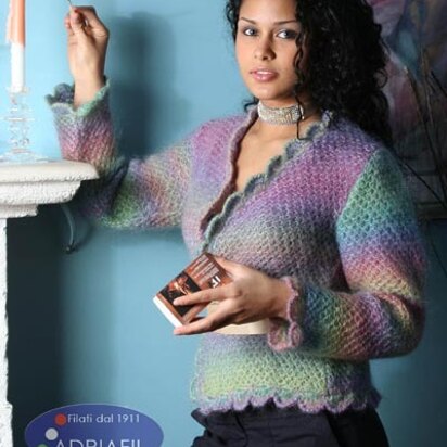 Tevere Jacket in Adriafil Quarzo - Downloadable PDF - knitting pattern