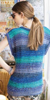 Cable Tie Vest in Noro Geshi - 16765 - PDF
