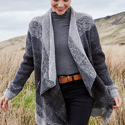 Colne Cardigan in Rowan Valley Tweed - Downloadable PDF