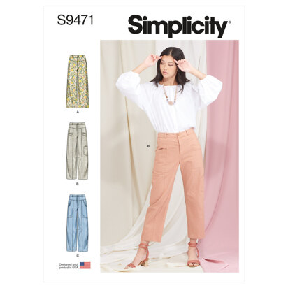 Simplicity Misses' Wide Leg Pants Sewing Pattern, S9236, D5