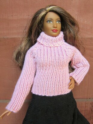 1:6th scale Ladies Chunky Rib Jumper