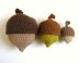 Nesting Acorns Crochet Pattern