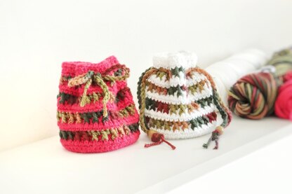 Stashdown Crochet Drawstring Pouch