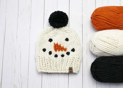 Snowman Pompom Hat