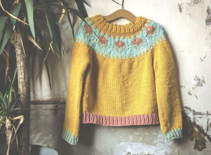 Vintage Chic Jumper Knitting pattern by Alice Neal | LoveCrafts