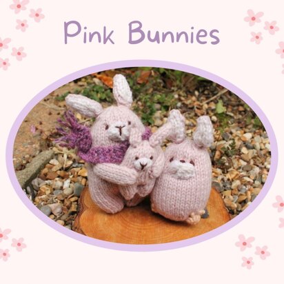 Pink Bunny Family