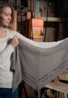 Eyelet Shawl in The Fibre Co. Luma - Downloadable PDF