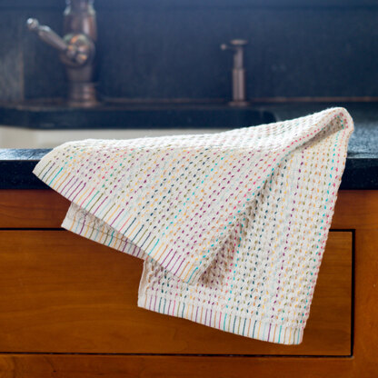 Valley Yarns #129 Confetti Dish Towel PDF