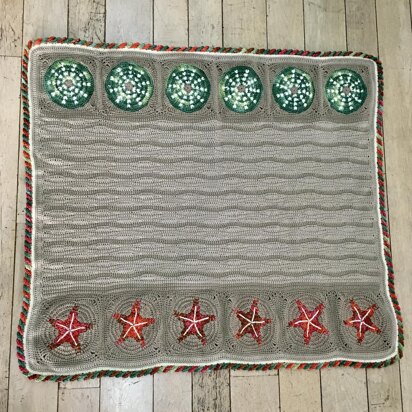 Rock pools lap blanket