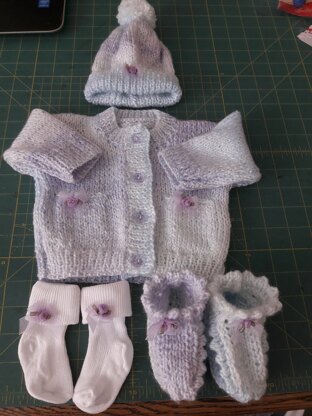 Baby cardigan & hat