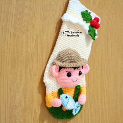 Fisherman Christmas Stocking 