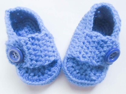 Baby Booties Boy Loafer Strap