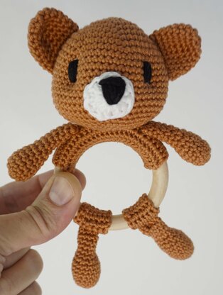 Crochet Pattern Baby Rattle Bear!