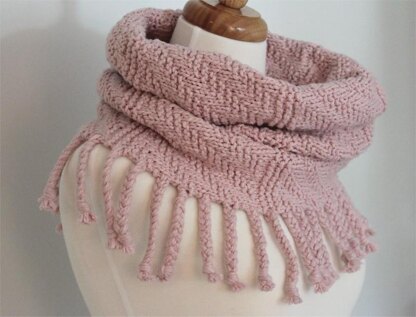 Fringed Cowl Scarf