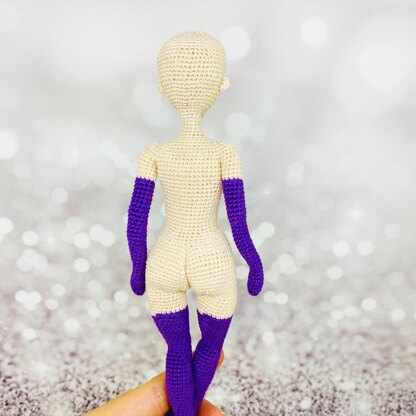 Doll body, crochet doll, amigurumi doll, doll body base