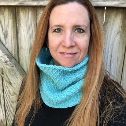 Tunisian Honeycomb Cowl