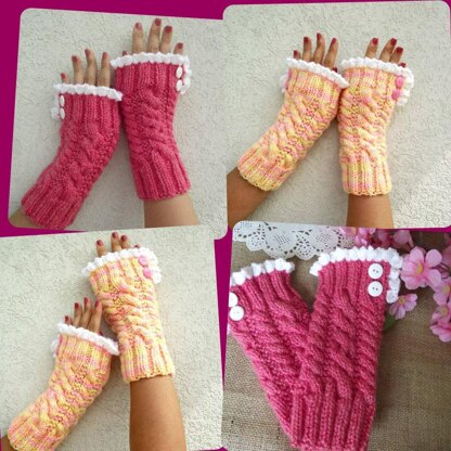 Grace and Lace Mitts Fingerless