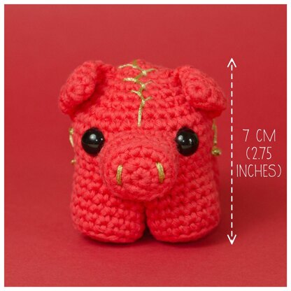 Candy Piggy - Chinese year of the pig version - Lunar New Year - Amigurumi