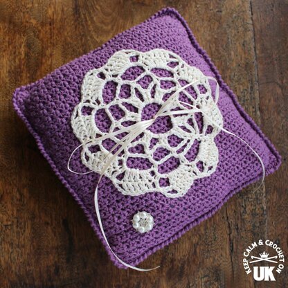 Floral Mandala Ring Cushion