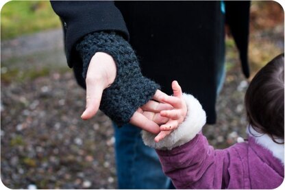 North Sea Kippers Herringbone Fingerless Gloves