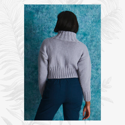 Abstract Embroidery Jumper - Sweater Knitting Pattern For Women in Willow & Lark Ramble by Willow & Lark