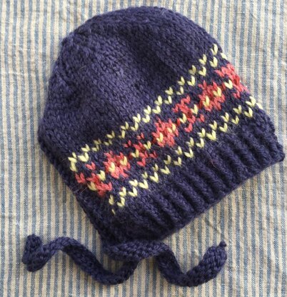 Fair Isle Cardigan and Bonnet