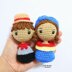 Cuban Boy And Girl Keychain