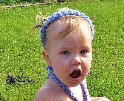 Mermaid Bikini Top with Matching Headband NB - 2T