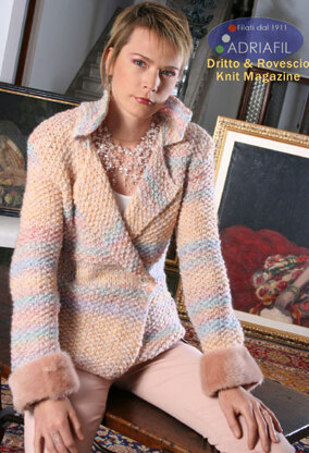 Adelaide Jacket in Adriafil Twin and Mohair Stretch - Downloadable PDF