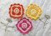 Flower square coaster by HueLaVive