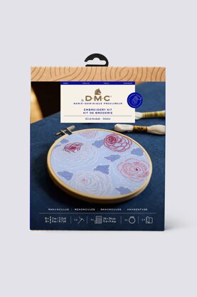 DMC Ranunculus by Marie-Dominique Procureur Easy Embroidery Kit