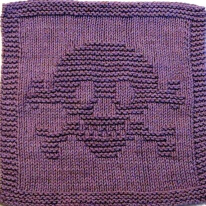 SKULL and CROSS BONES - knitting pattern