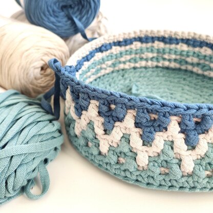 Chunky ZigZag basket