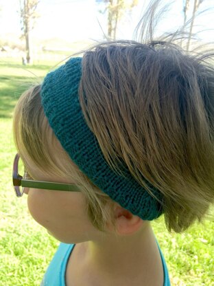 Short row headband