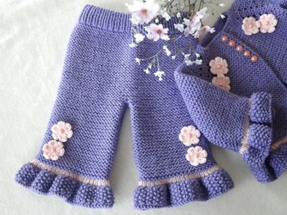 Knitting PATTERN Baby Cardigan Baby Pants Baby Hat and Shoes