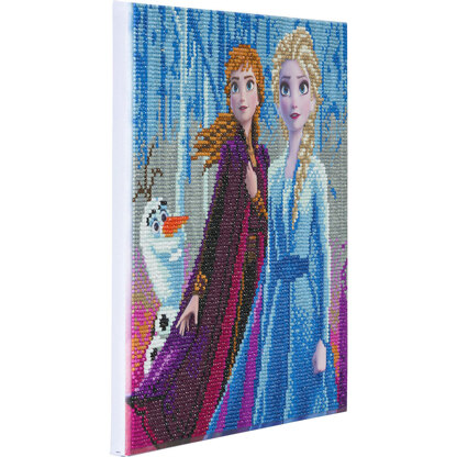 Crystal Art Elsa, Anna & Olaf, 30x30cm Diamond Painting Kit
